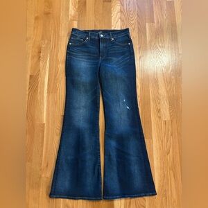 Women’s Express Dark Blue Flare Jeans